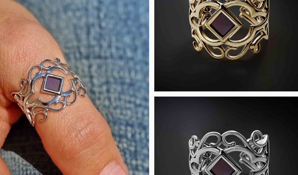 Women's Christian Rings in Silver and Gold with New Testament Bible Inside My Nano Jewelry